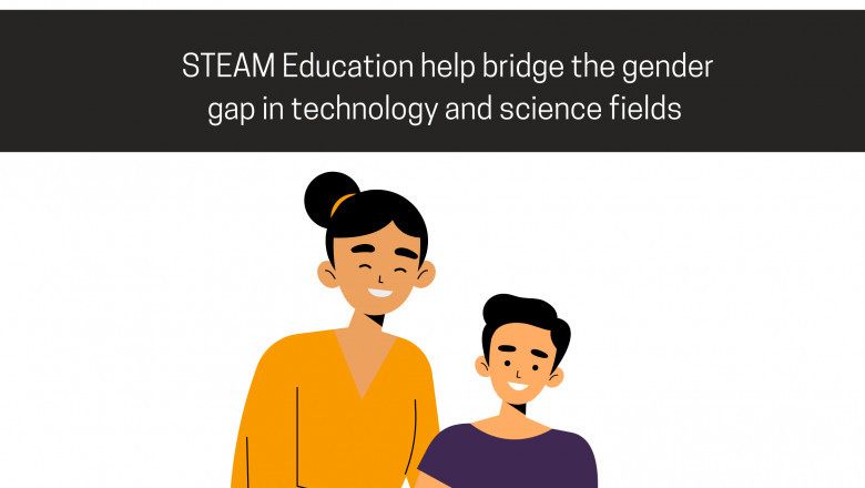 How does STEAM Education help bridge the gender gap in technology and science fields?