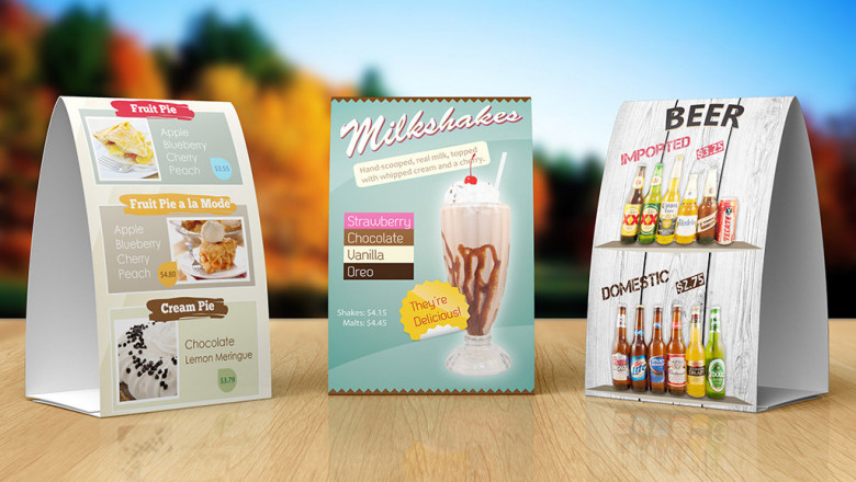 Custom Table Tents That Catch Every Eye