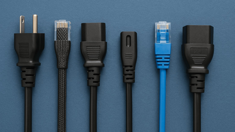 Which cable is used for PC to server?