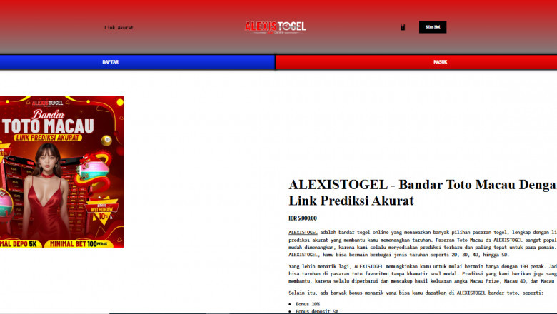 Alexistogel & Toto Macau: Revolusi Digital dari Bandar Togel Online Terpercaya