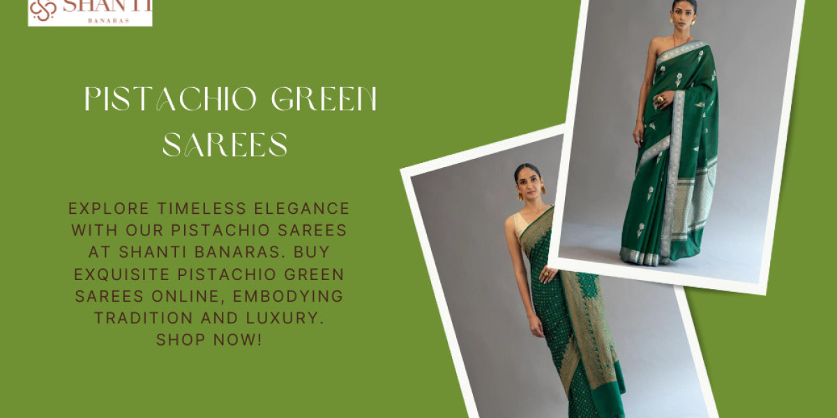 Graceful Green Hues: Exploring the Elegance of Pistachio Sarees