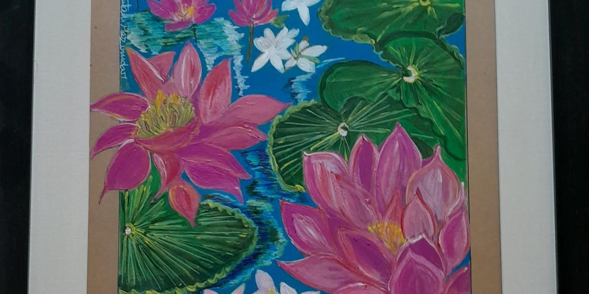 Buy Painted Canvas Wall art in Mumbai Online: Contemporary Perspectives on the Lotus in Mumbai