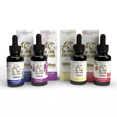 CBD LION I 1000mg CBD Tincture Flavored I 4 Flavors