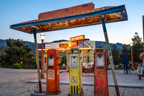 Gilmore Gas Station for Film Advertising Los Angeles