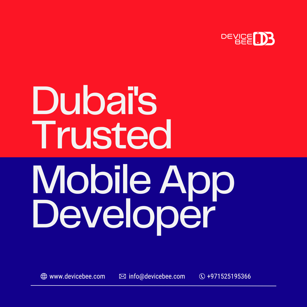 Most Trusted Mobile Apps Development Company in Dubai — DeviceBee | by DeviceBee Technologies | Aug, 2024 | Medium