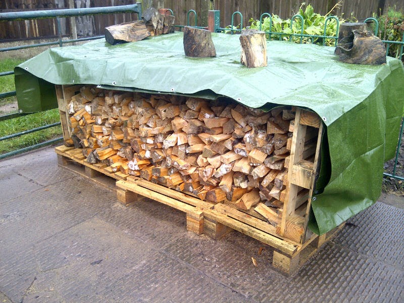 Tarpaulins From UK: Heavy Duty Tarpaulins for Wood Piles