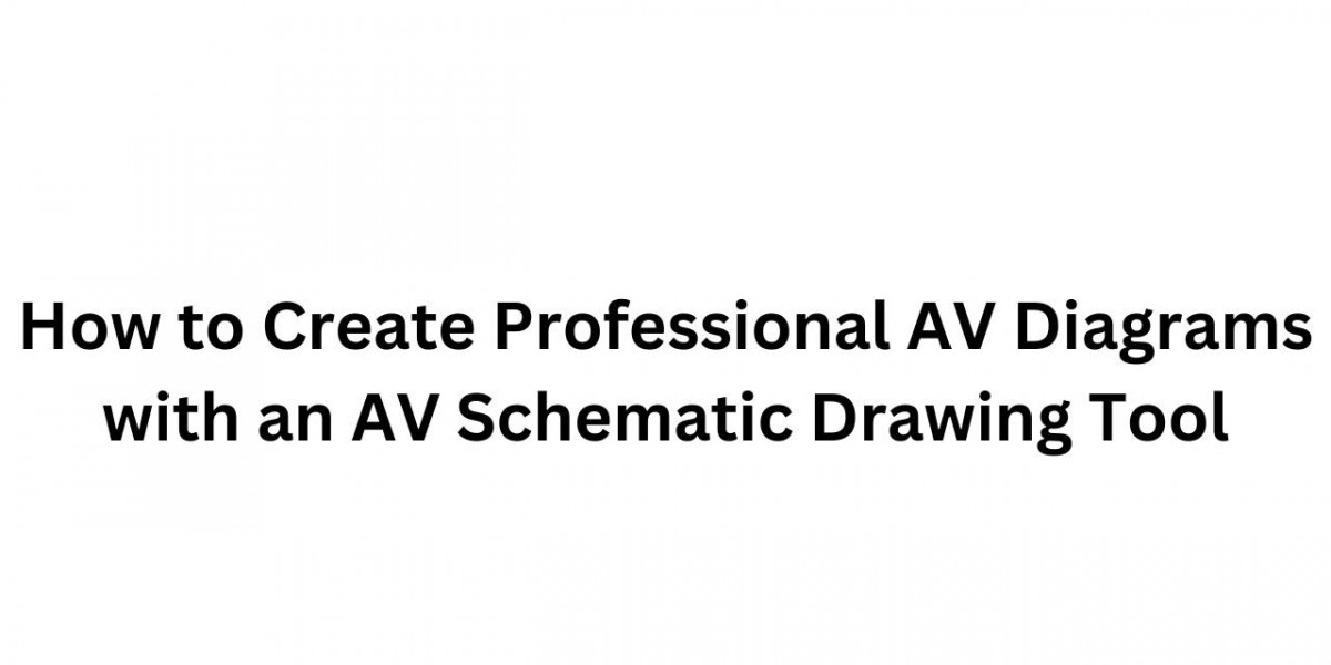 How to Create Professional AV Diagrams with an AV Schematic Drawing Tool