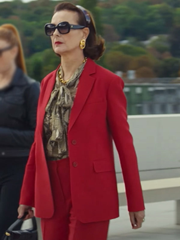 Diane Rovel Red Blazer - La Maison Carole Bouquet Red Blazer