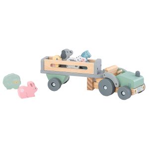 Buy Wholesale Wooden Tractor with Trailer and Animals Online in Australia