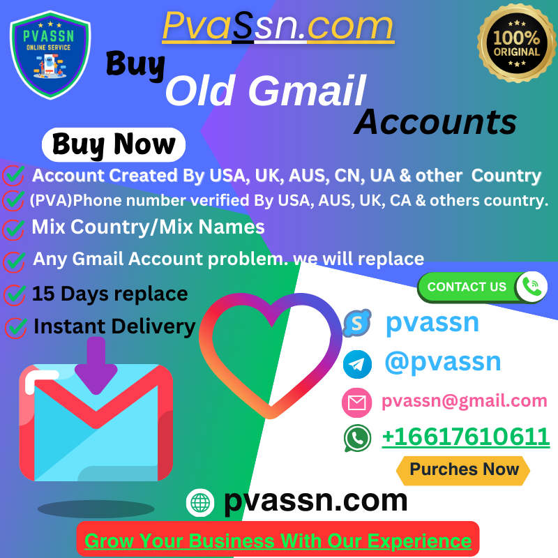 Buy Old Gmail Accounts From pvassn