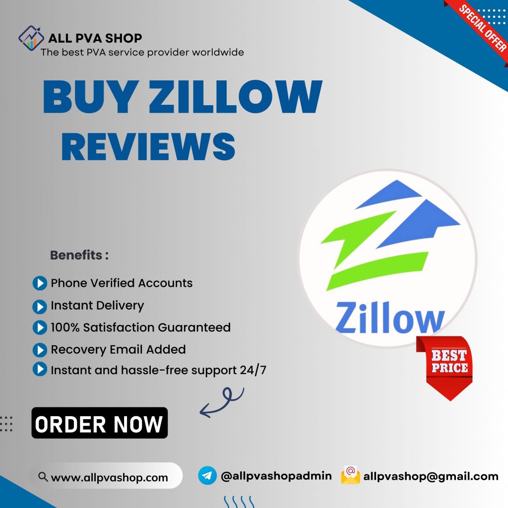 Buy Zillow Review - 100% real non-drop & reliable reviews