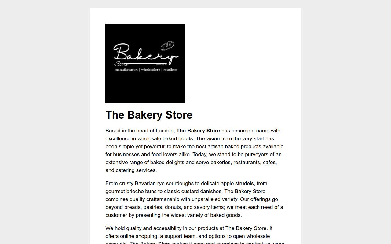 The Bakery Store