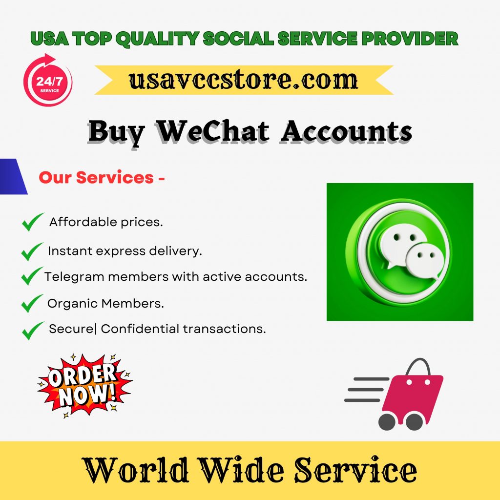 Buy WeChat Account - USA VCC Store