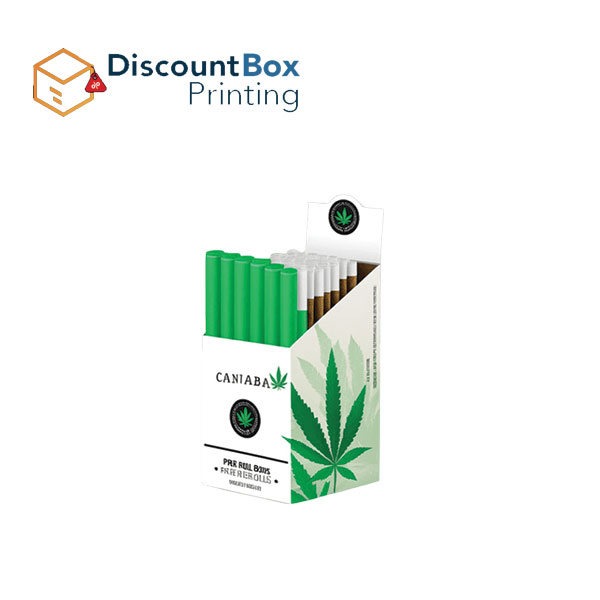 Wholesale Custom Cannabis Pre-Roll Boxes for Fresh Packaging