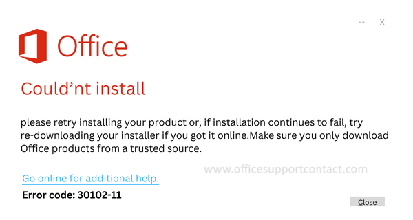 Fix Error Code 30102-11 When Installing Microsoft Office 365