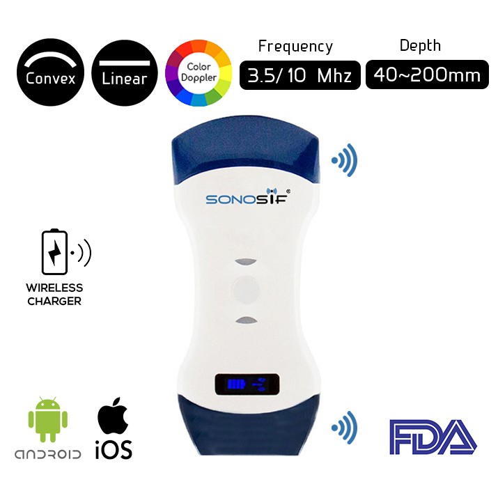 Convex and Linear Color Doppler Double Head ultrasound Scanner