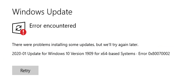 Fixed: Windows Update Error Code 0x8007000e in windows 10/11