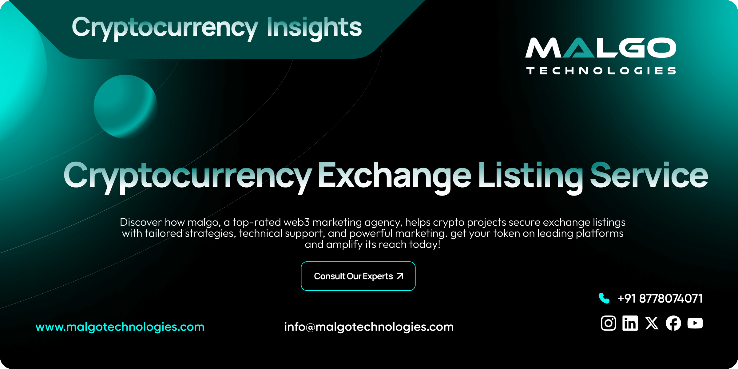 Cryptocurrency Exchange Listing Service | Malgo | Top Partners