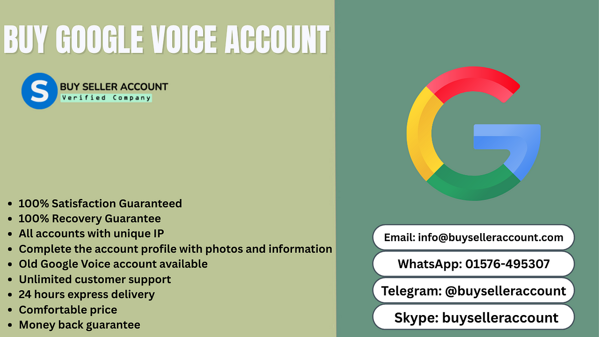 Buy Google Voice Account: The Smart Choice for Business & Personal Use | By From buyselleraccount | by Amitabb Bacchann | May, 2025 | Medium