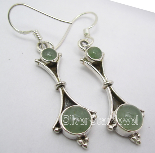 Elegant Aventurine Earrings by Silver Star Jewels