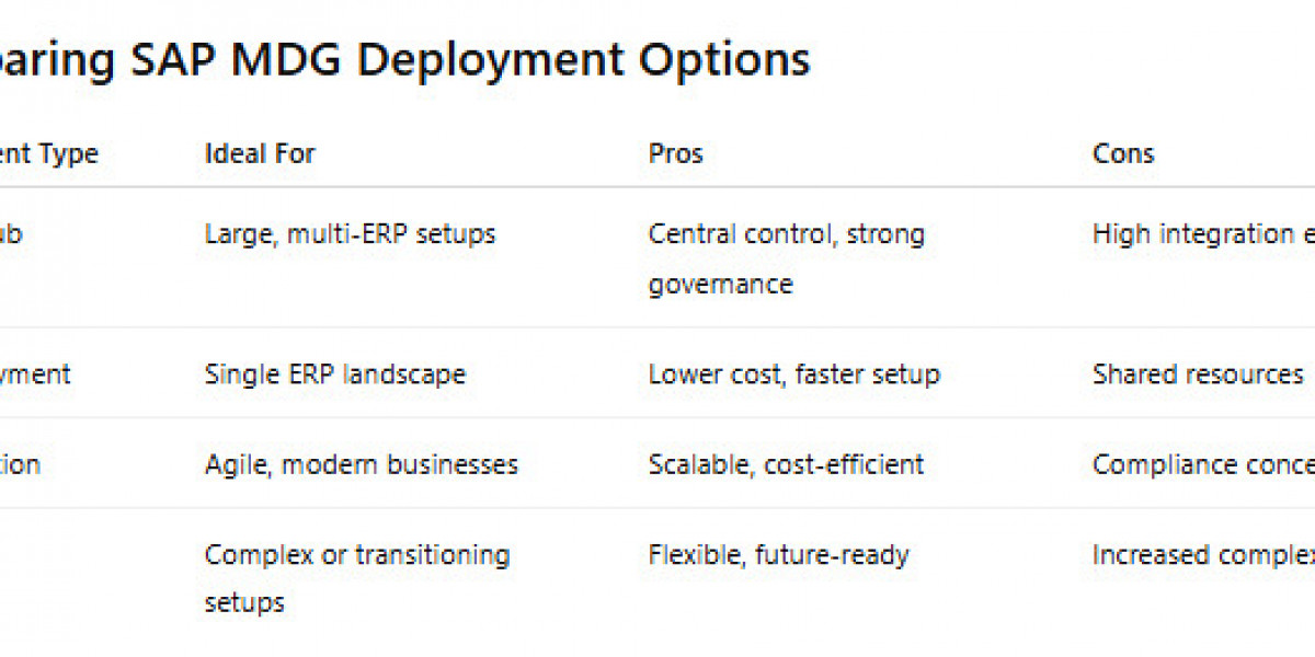 How to Select the Best SAP MDG Deployment Option for Your Organization