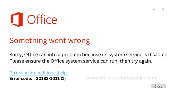 Fix Office 365/2021/2019 installation Error code 30183-1011 (1)
